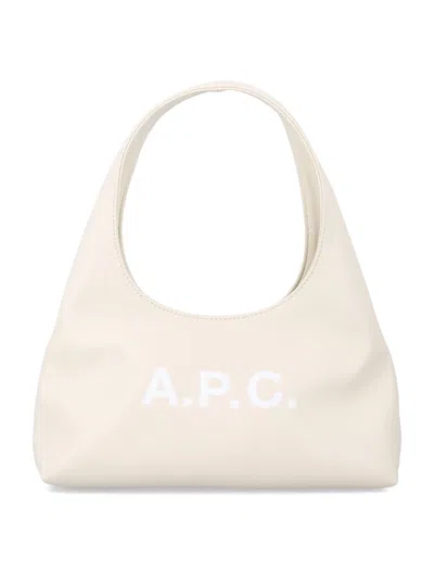 A.p.c. Baby Ninon Shoulder Bag In White