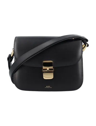 A.p.c. Leather Shoulder Bag Shoulder Bag In Black