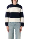 Apc A.p.c. A.p.c. Penny Striped Sweater In White