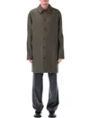 Apc A.p.c. A.p.c. Prince Of Wales Wool Coat In Brown