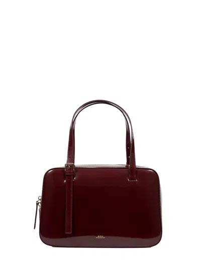 A.p.c. Virginie Box Bag In Red