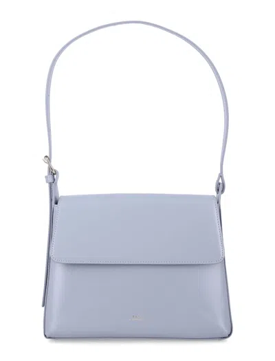 A.p.c. Virginie Flap Bag In Blue