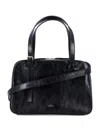Apc A.p.c. A.p.c. Virginie Patent Leather Bag In Black