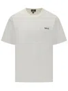 Apc A.p.c. A.p.c. White T-shirt With Embroidered Logo