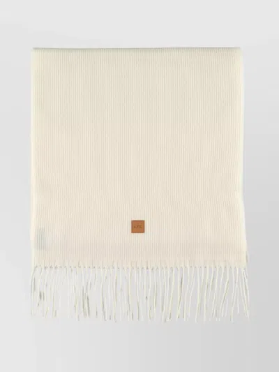 APC ARIA SCARF FRINGED EDGES