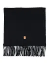 Apc A.p.c. Aria Wool Scarf With Logo In Black
