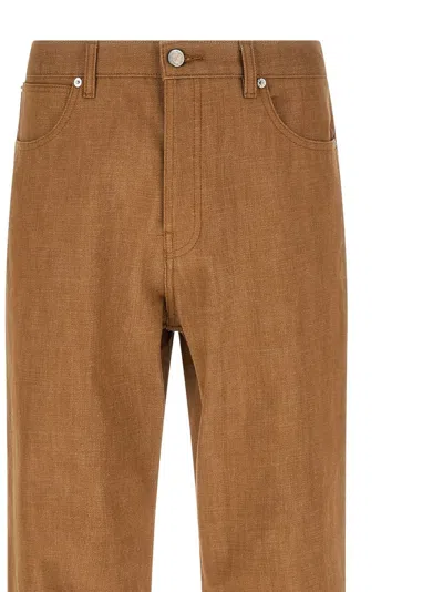 A.p.c. Arno Wide-leg Jeans In Brown