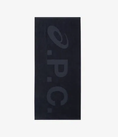 Apc Asics Towel One Size Iak In Iak - Dark Navy Blue