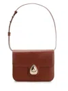 Apc A.p.c. Astra Leather Small Bag In Saddle Brown