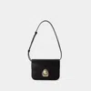Apc A.p.c. Black Leather Small Astra Crossbody Bag In Black