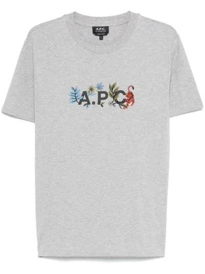 Apc Auguste T-shirt In Grey