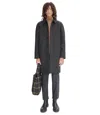 Apc Auster Raincoat In Plc - Heather Charcoal Gray