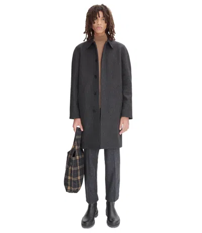 Apc Auster Raincoat In Plc - Heather Charcoal Gray