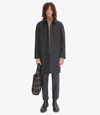 Apc Auster Raincoat Xl Heather Charcoal Gray
