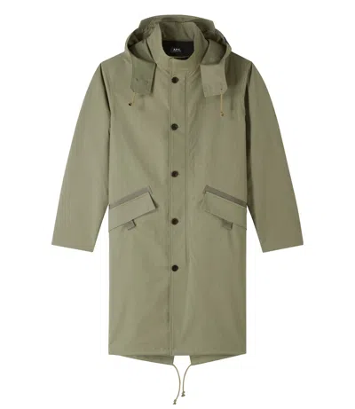 Apc Austin Parka (w) In Jaa - Khaki