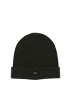 Apc A.p.c. Logo Patch Ribbed Beanie