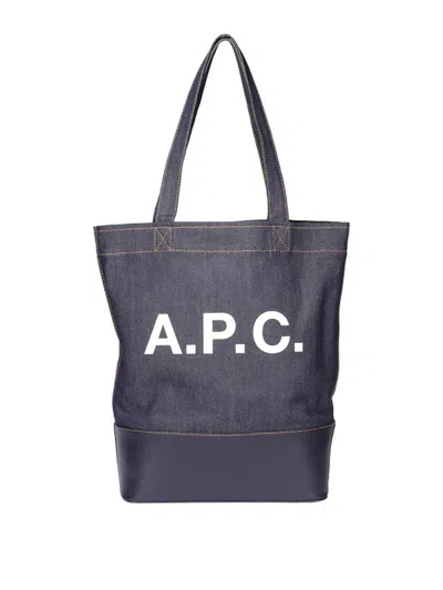 Apc Entire Studios Black Cotton Oversize T-shirt In Blue