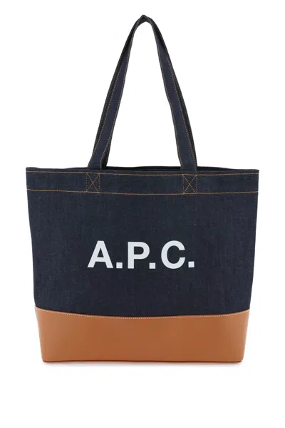 Apc Axel E/w Tote Bag In Caf Caramel
