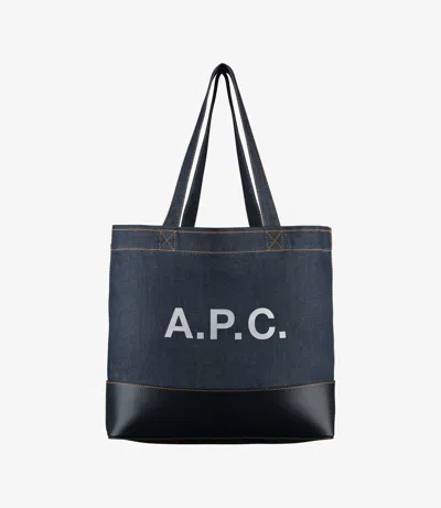 APC AXEL E/W TOTE BAG ONE SIZE DARK NAVY BLUE