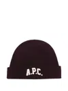 Apc Axel Logo-embroidered Beanie In Pattern