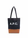 Apc Axelle Small Tote Bag In Blue