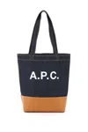 APC AXEL SMALL DENIM TOTE BAG