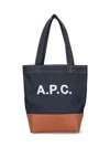 Apc Medium Logo-detail Denim Tote Bag