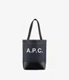 Apc A.p.c. Axel Small Denim Tote Bag In Dark Navy