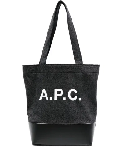 Apc A.p.c. Axel Small Tote  Bags In Black