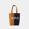 Apc Axel Tote Bag - A.p.c. - Cotton - Caramel In Brown