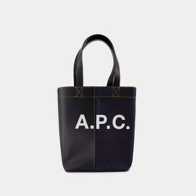 APC AXEL TOTE BAG - A.P.C. - COTTON - NAVY