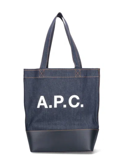 APC AXEL TOTE BAG - BLUE