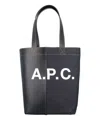 Apc Multicolor Denim And Fabric Axel Shoulder Bag In Blue