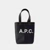 Apc Multicolor Denim And Fabric Axel Shoulder Bag In Blue