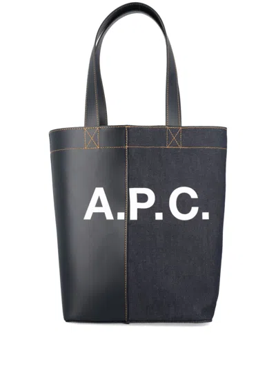 Apc Axel Tote Bag In Blue