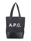 Apc A.p.c. Axel Small Denim Tote Bag In Blue