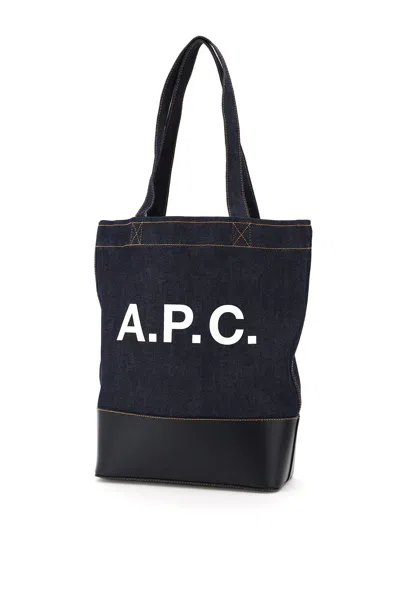 APC AXELLE DENIM TOTE BAG