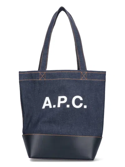 Apc Entire Studios Black Cotton Oversize T-shirt In Blue