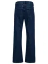 APC 'AYRTON' BLUE FIVE-POCKET STRAIGHT JEANS WITH D RING IN COTTON DENIM MAN