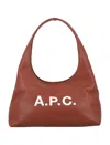 Apc A.p.c. Baby Ninon Shoulder Bag In Brown