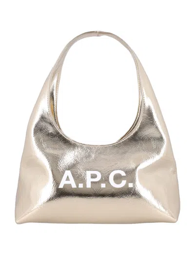 Apc A.p.c. Baby Ninon Shoulder Bag In Gold