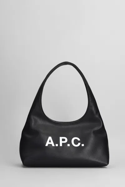Apc Baby Ninon Hand Bag In Black Polyuretan
