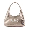 Apc Metallic Top-handle Shoulder Bag In Neutral