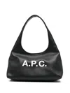 Apc A.p.c. Black Shoulder Bag With Magnetic Fastening
