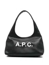 Apc A.p.c. Black Shoulder Bag With Magnetic Fastening