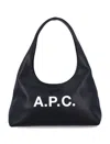 Apc A.p.c. Black Bag With Magnetic Fastening In Black