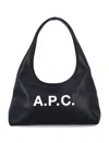 Apc A.p.c. Black Bag With Magnetic Fastening In Black