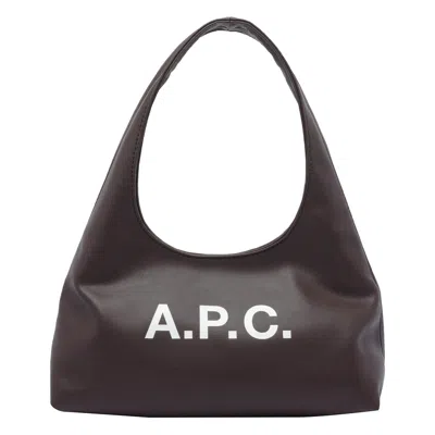 Apc Baby Ninon Shoulder Bag In Brown