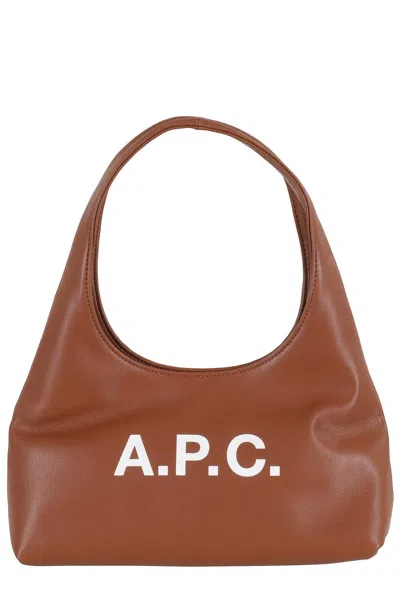 Apc Baby Ninon Shoulder Bag In Brown