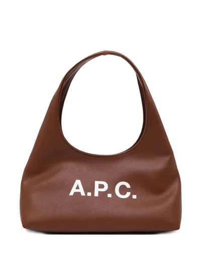 Apc Baby Ninon Shoulder Bag In Brown